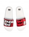 Classic DOUBLE RED Slippers White