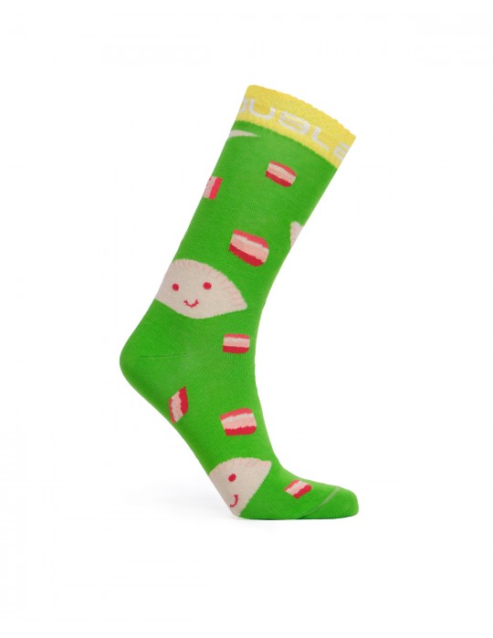 Pirohy Neon Green Socks